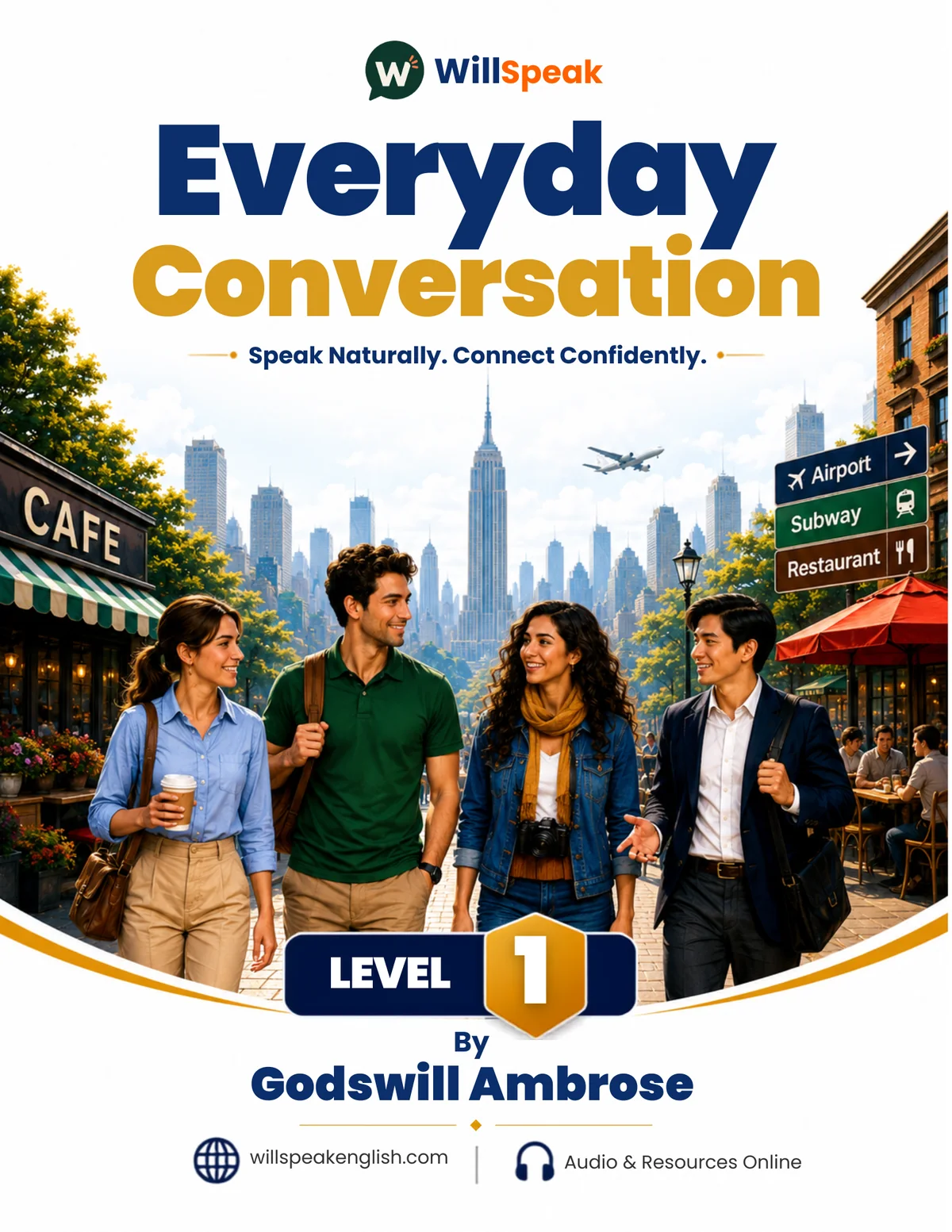 Draft cover of WillSpeak Everyday Conversation Level 1